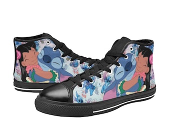 Lilo & Stitch Custom High Top Sneakers for Fans, Adults, Kids, Men and Women