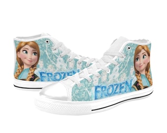Zapatillas altas de lona de Anna Frozen