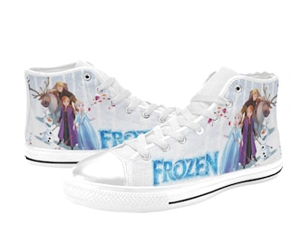 Zapatillas altas de lona de Anna Frozen