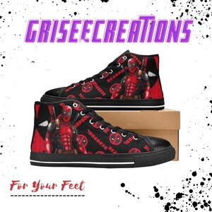 Deadpool Canvas High Top Sneakers
