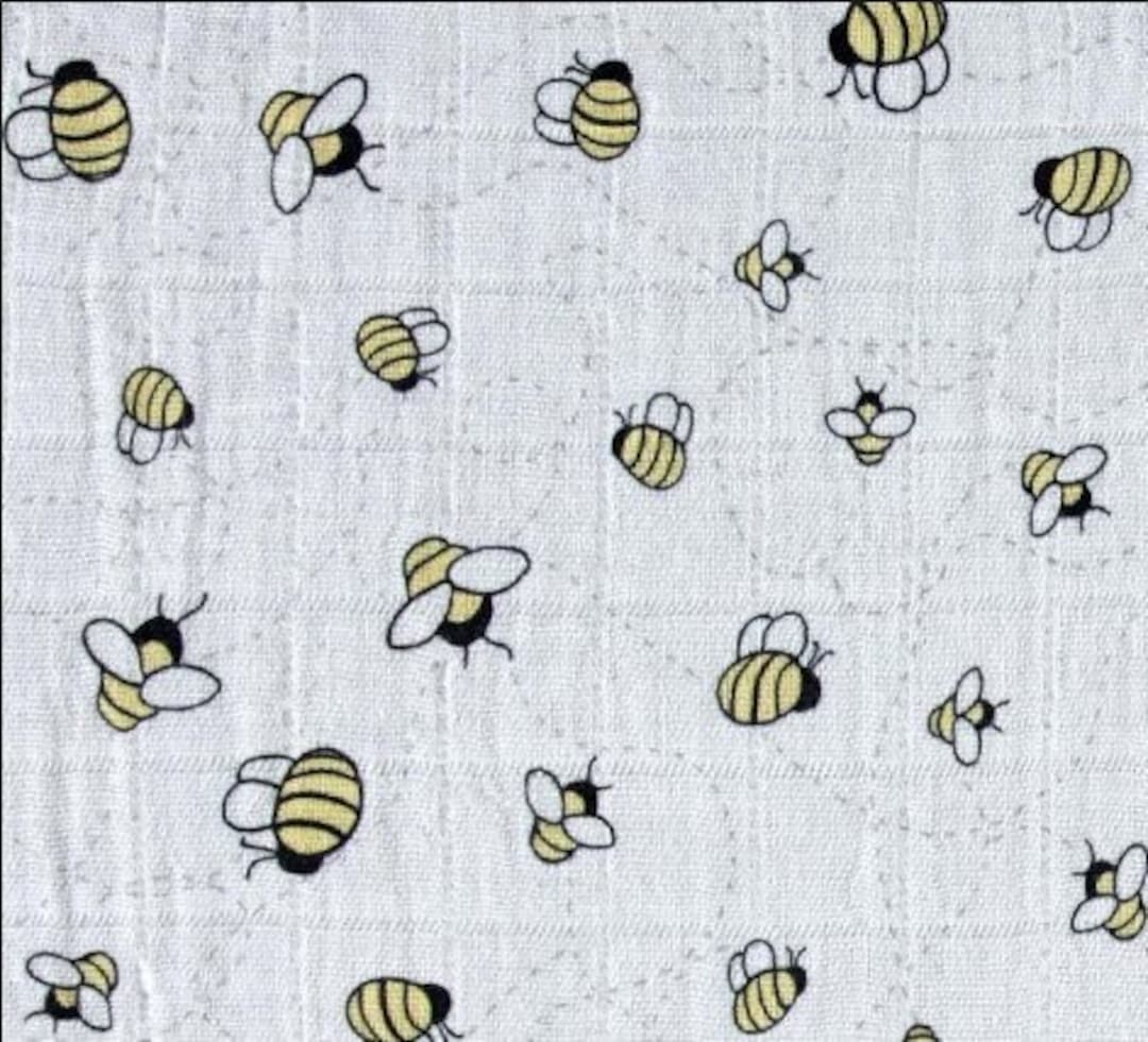 Shannon Fabrics Embrace Swaddle Bees a Buzz Bee Fabric Swaddle Bees