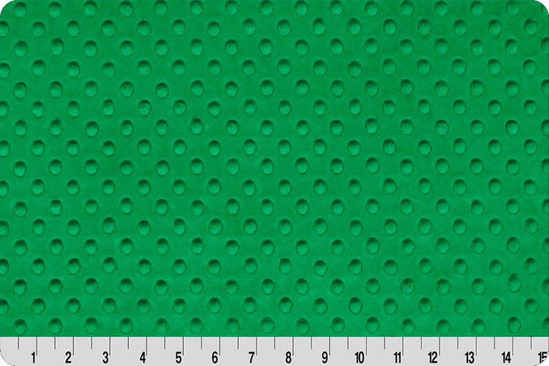 Cuddle Dimple Kelly Green by the Yard Shannon Fabrics Minky Etsy