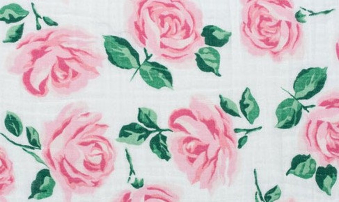Shannon Fabrics Embrace Swaddle Rose Garden Swaddle Pink Swaddle Fabric