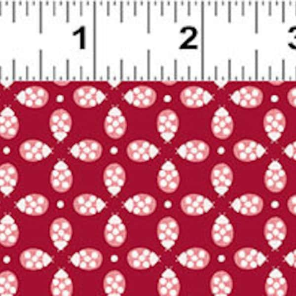 Coccinelle - Ladybug Mania par Meags & Me pour Clothworks - Y3177-4 Rouge clair - 1 yard