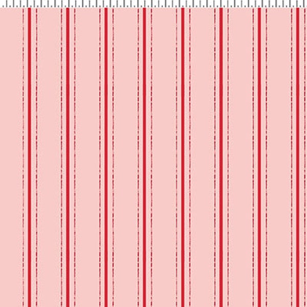 Stripe - Ladybug Mania par Meags & Me pour Clothworks - Y3178-41 Rose clair - 1 yard