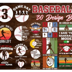Baseball SVG Bundle, Baseball SVG, Baseball T Shirt Design, MBS03