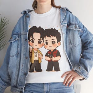 Chibi FirstKhao T-Shirt: The Heart Killers Thai BL Fan Merch