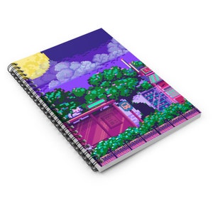 Calm Night Spiral Notebook - Ruled Line