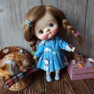 Dress for the doll Qbaby Diandian 1/6 (9-10 inches/20-26сm)