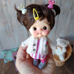 In stock bjd Qbaby OB11 (12 сm/4,7 inches) with full set of clothes