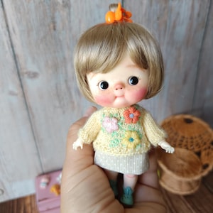 IN STOCK bjd Qbaby OB11 (12 сm/4,7 inches) with full set of clothes
