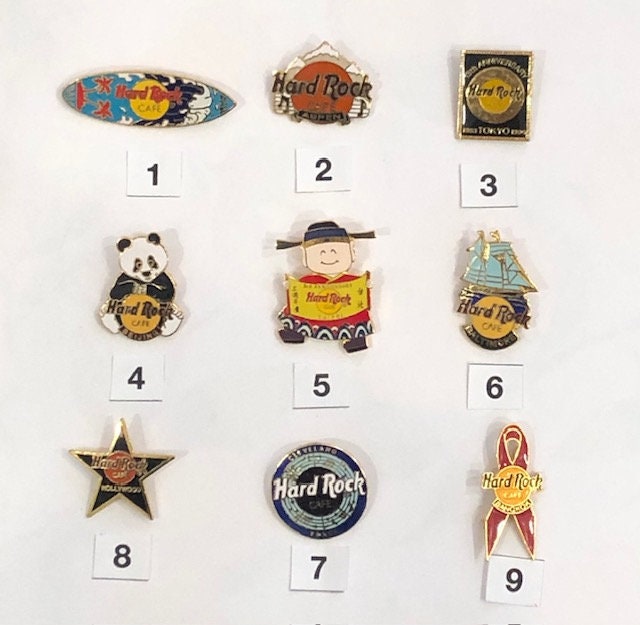 Pins and Badges Hard Rock Cafe - Etsy