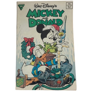 Walt Disney’s Mickey and Donald #9 Gladstone Comic Book 1988 Christmas Issue