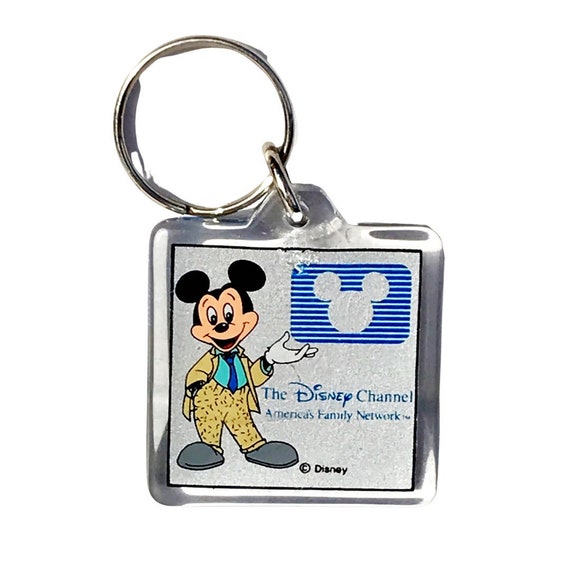 Vintage 1980s The Disney Channel Mickey Mouse Key… - image 1