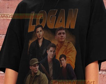 Logan Lerman Shirt Sweatshirt Sweater Cotton T-shirt Tee Unisex Graphic Clothing Tee