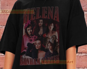 Helena Bonham Carter Shirt Sweatshirt Sweater Cotton T-shirt Tee Unisex Graphic Clothing Tee