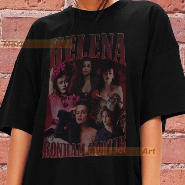 Helena Bonham Carter Shirt Sweatshirt Sweater Cotton T-shirt Tee Unisex Graphic Clothing Tee