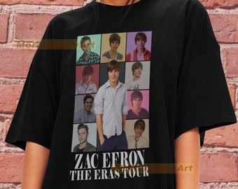 Zac Efron Tour Shirt Sweatshirt Sweater Cotton T-shirt Tee Unisex Graphic Clothing Tee