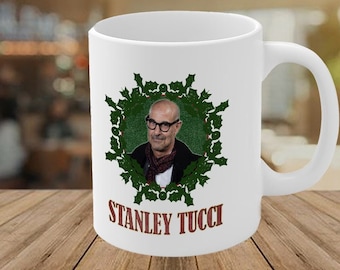 Stanley Tucci Mug Coffee, Beautiful Coffee Mug, Ceramic Mug