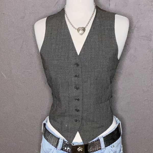 1940s Gray Waistcoat Peaky Blinders Vest size Medium Men’s Gray Waistcoat