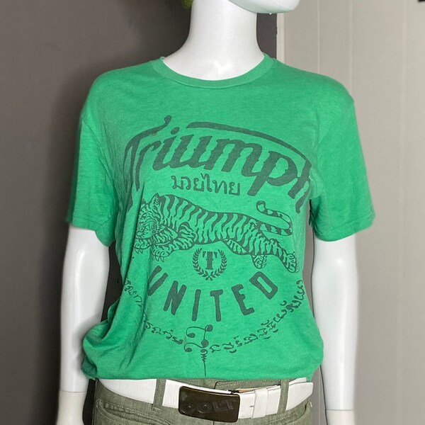 Vintage Y2K Triumph United Tiger T-Shirt Men's size Small