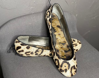 Leopard Print Calf Hair Ballet Flats by Sam Edelman size 9.5