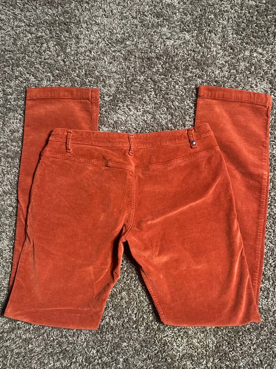 RUFSKIN Y2K Rusty Orange Corduroy Pants Lo-Rise B… - image 3