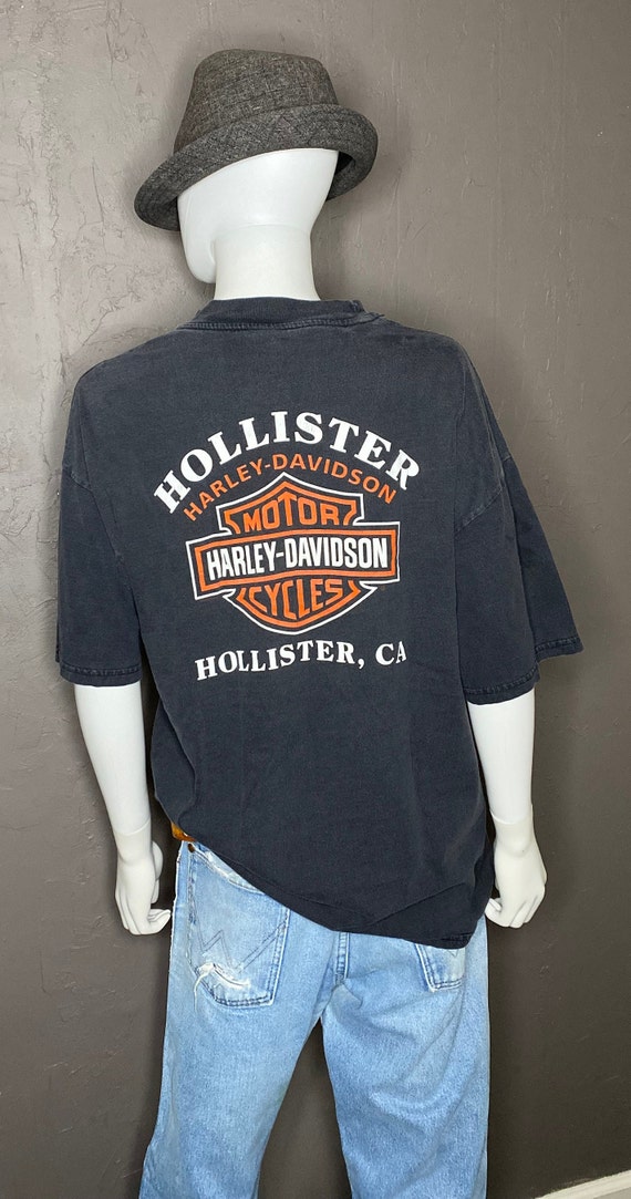 Vintage Y2K Harley Davidson Hollister T-Shirt XL - image 2