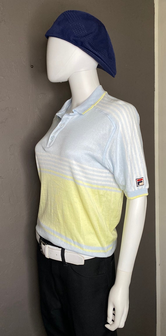 1980’s Pastel Knit Polo from FILA size 40 made in… - image 3