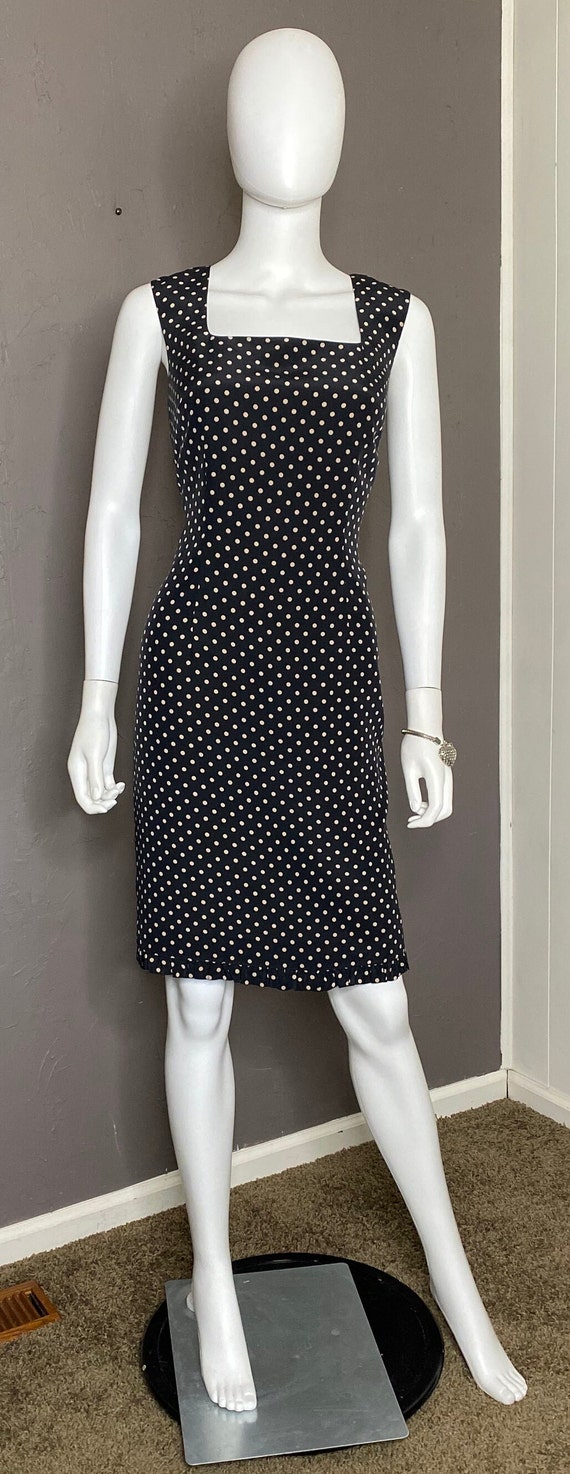 Y2K Vintage Silk Polka Dot Dress from Finity size 
