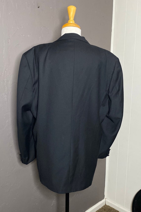 Vintage Black Tuxedo Jacket Men’s Single Breasted… - image 5