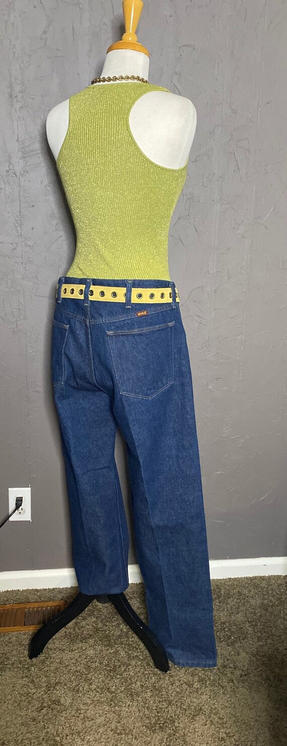 1990's Dark Wash  Rustler Jeans Size 36x29 High Wa