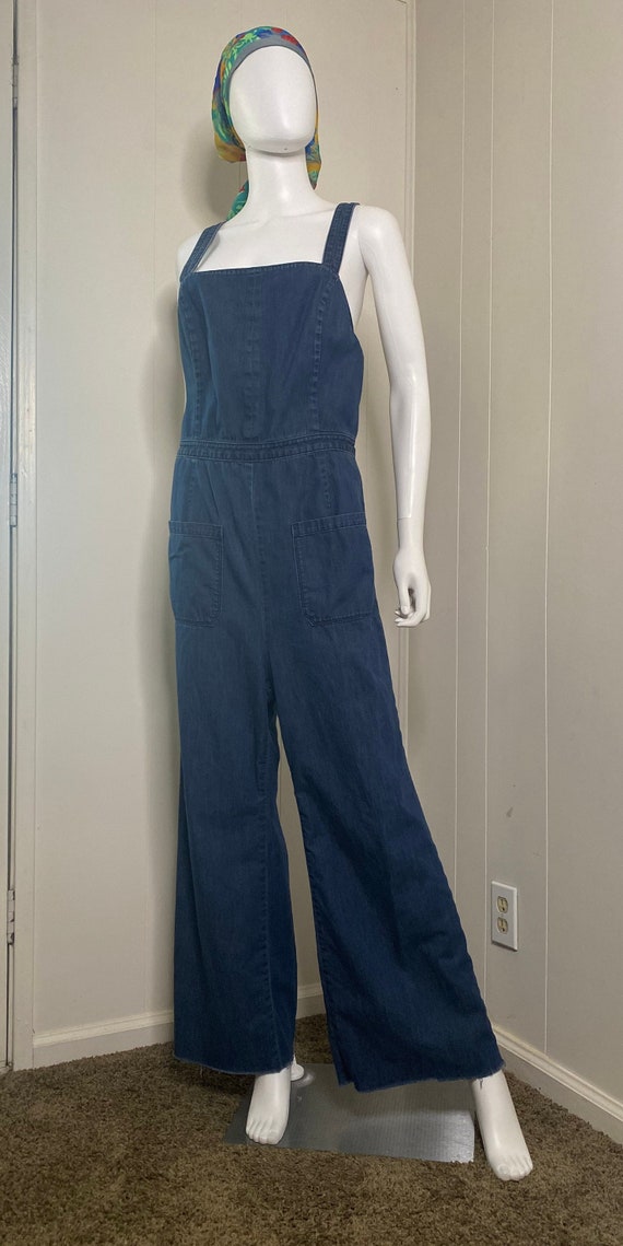 Vintage Y2K Coveralls with Open Back and Wide Leg 