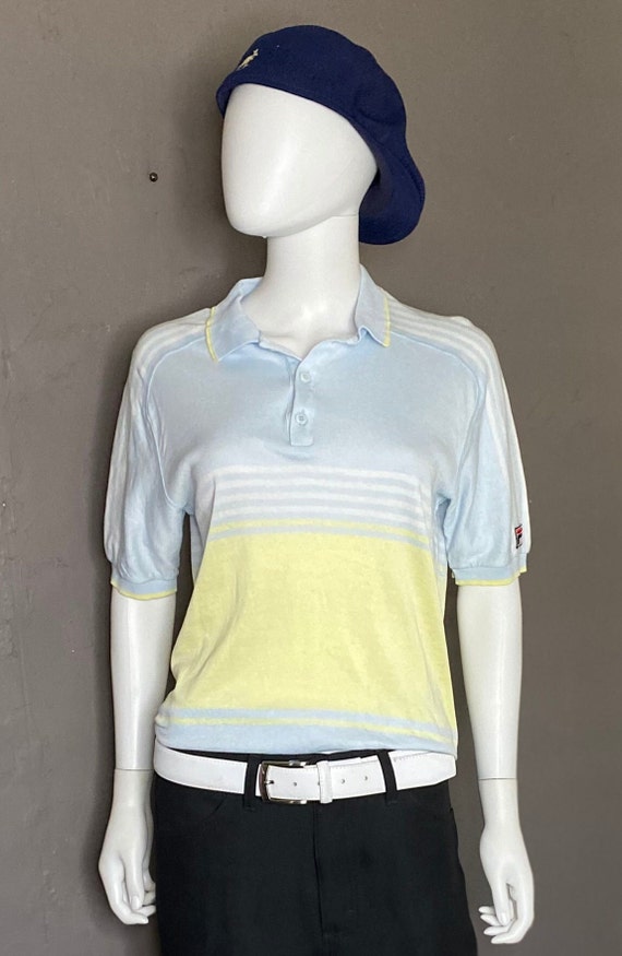 1980’s Pastel Knit Polo from FILA size 40 made in… - image 1