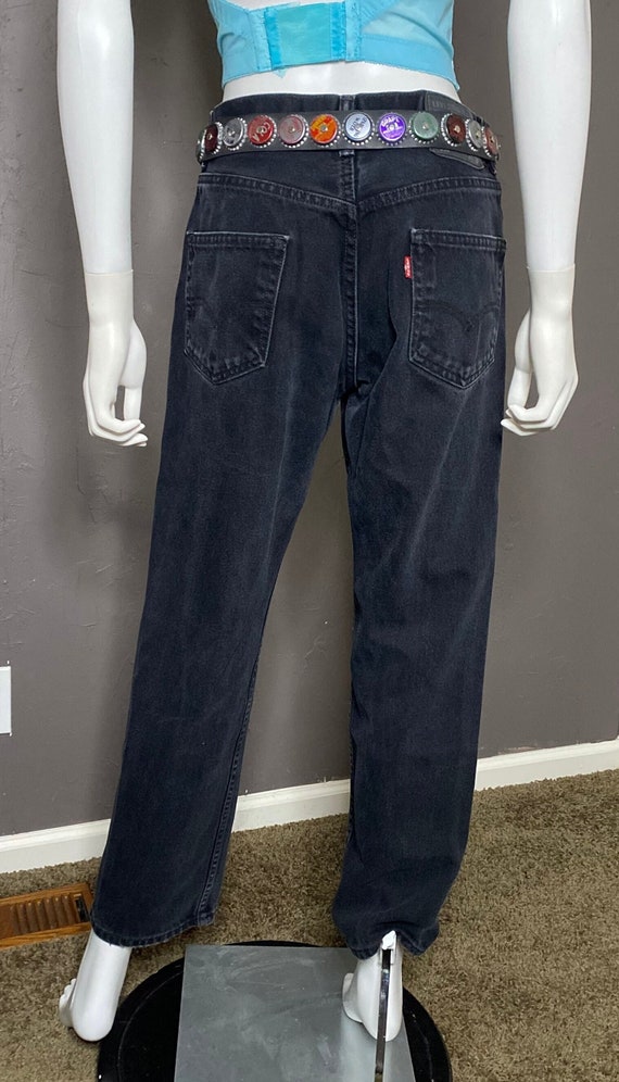 Vintage 90's Black Levi’s 550 Jeans W30 L30 Black 