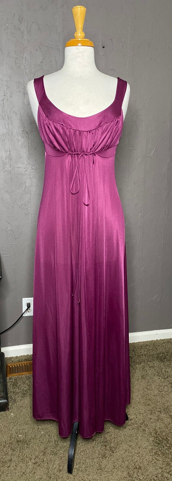 1970’s Ralph Montenero for Blanché Plum Maxi Slip 