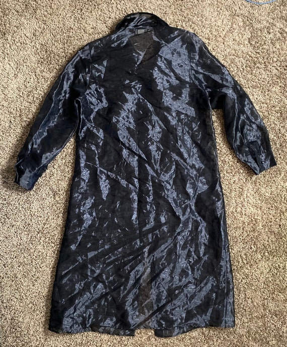 1980's-90's Black Organza Duster from Fashion Dov… - image 10