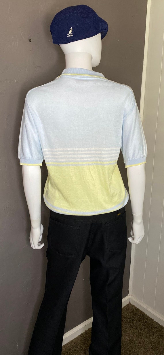 1980’s Pastel Knit Polo from FILA size 40 made in… - image 5