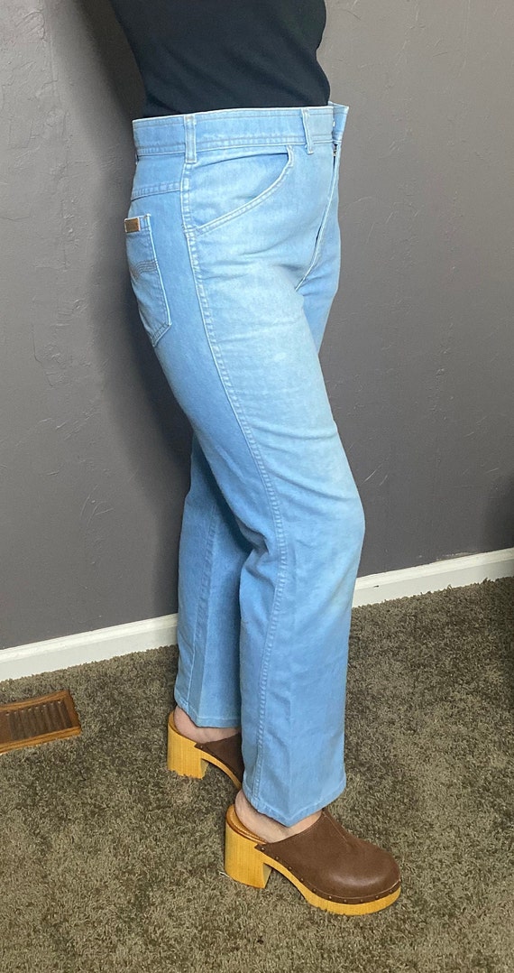 1970's Vintage Dad Jeans Light Blue Vintage Grand… - image 5