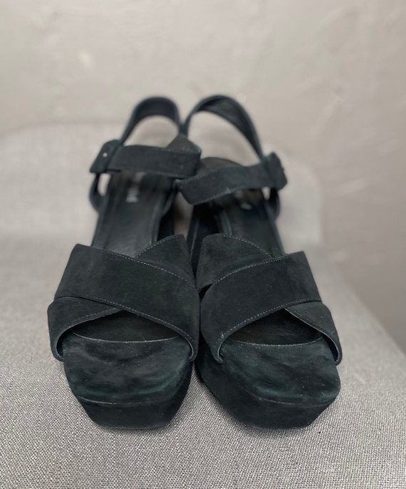 Black Suede Platform Sandals by Jeffrey Campbell … - image 3