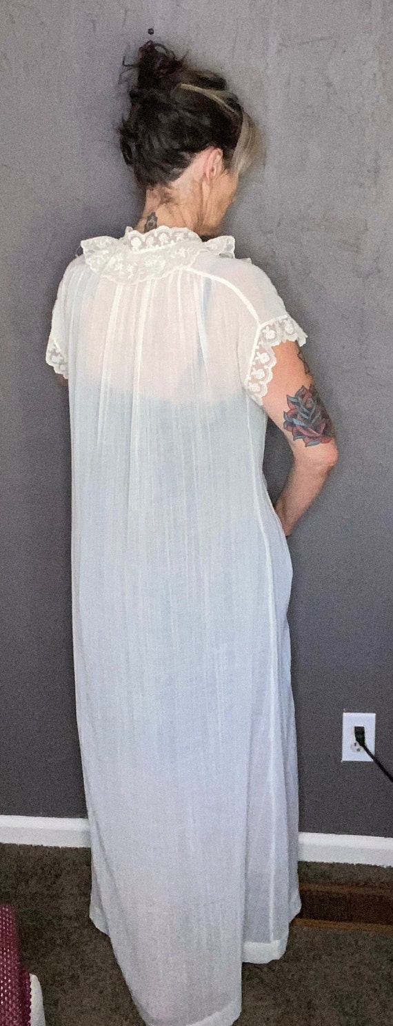 1960s Christian Dior Edwardian Nightgown Vintage … - image 6