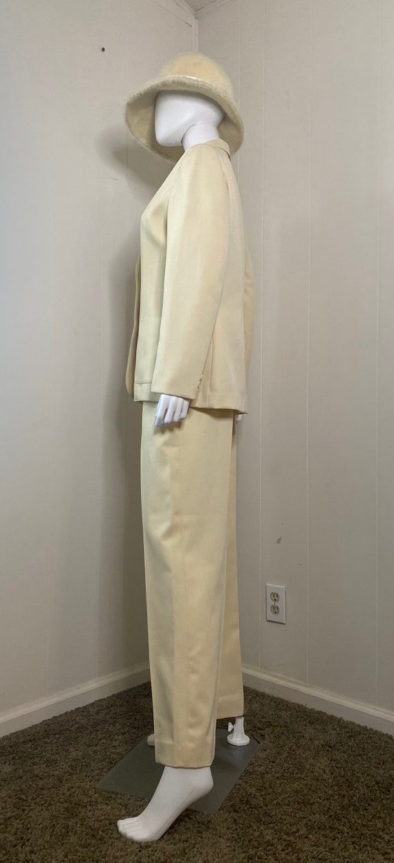 60s-70s Pale Yellow Partners 3 Piece Suit Unisex … - image 5