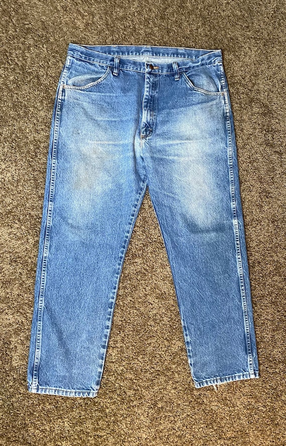 Vintage 1990s Rustler Jeans 36x29 Broken In Rustle