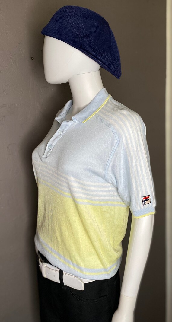 1980’s Pastel Knit Polo from FILA size 40 made in… - image 6