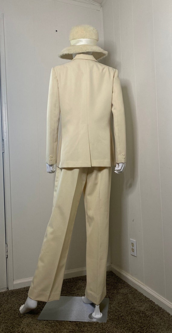 60s-70s Pale Yellow Partners 3 Piece Suit Unisex … - image 6