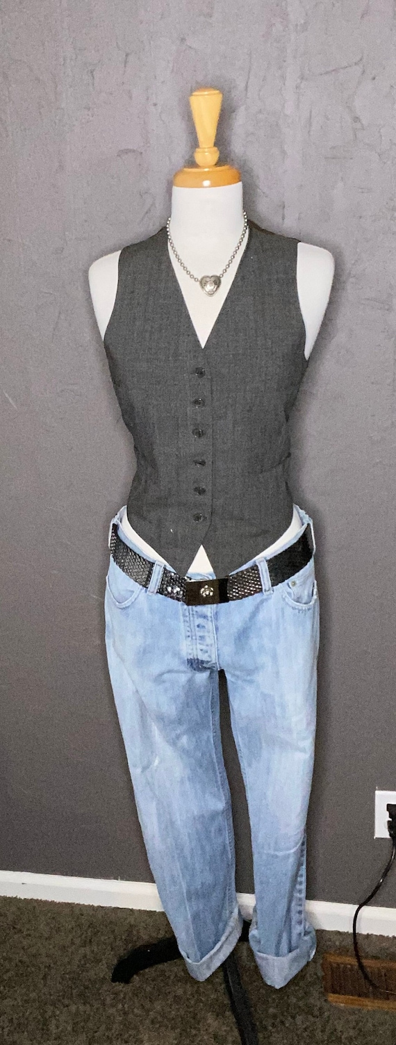 1940s Gray Waistcoat Peaky Blinders Vest size Medi