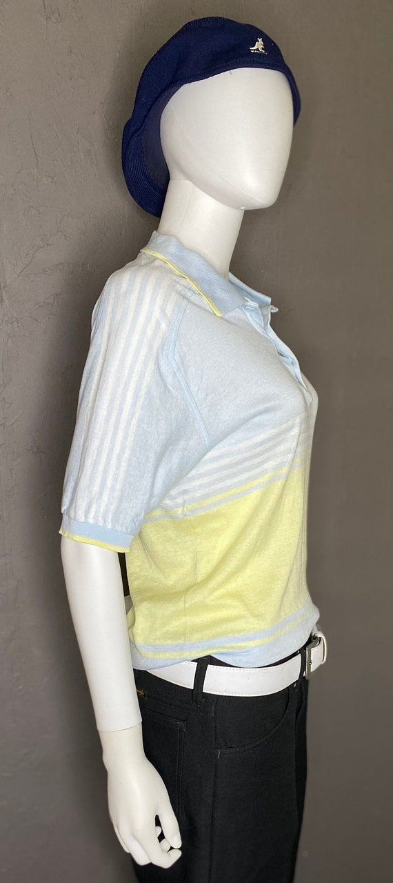 1980’s Pastel Knit Polo from FILA size 40 made in… - image 4