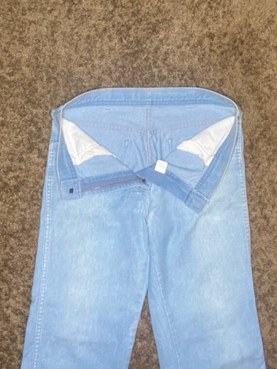 1970's Vintage Dad Jeans Light Blue Vintage Grand… - image 8