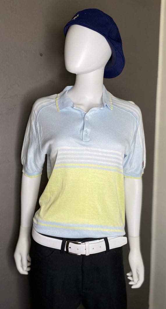 1980’s Pastel Knit Polo from FILA size 40 made in… - image 10