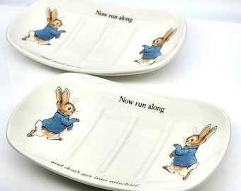 Vintage Peter Rabbit Soap Dish by Wedgwood c.1982-1988